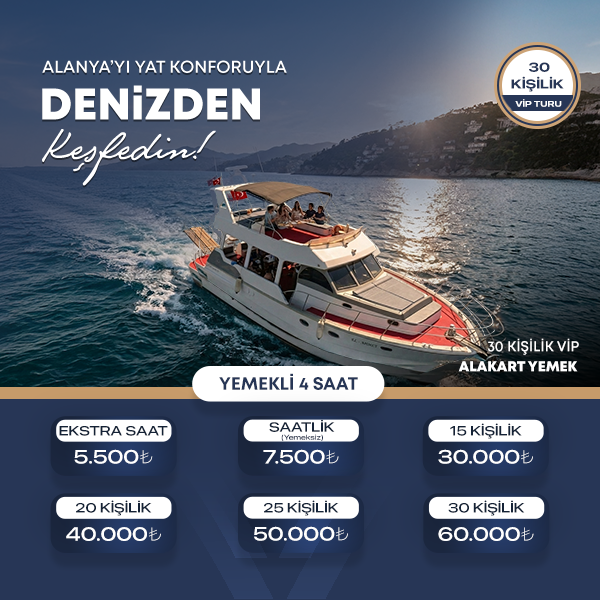 30 Kişilik Yat Turu